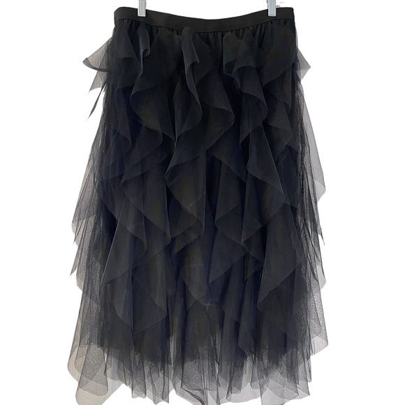 1 LEFT! ❤️ Black Tulle Layered Boho Ballet Skirt - Picture 3 of 5